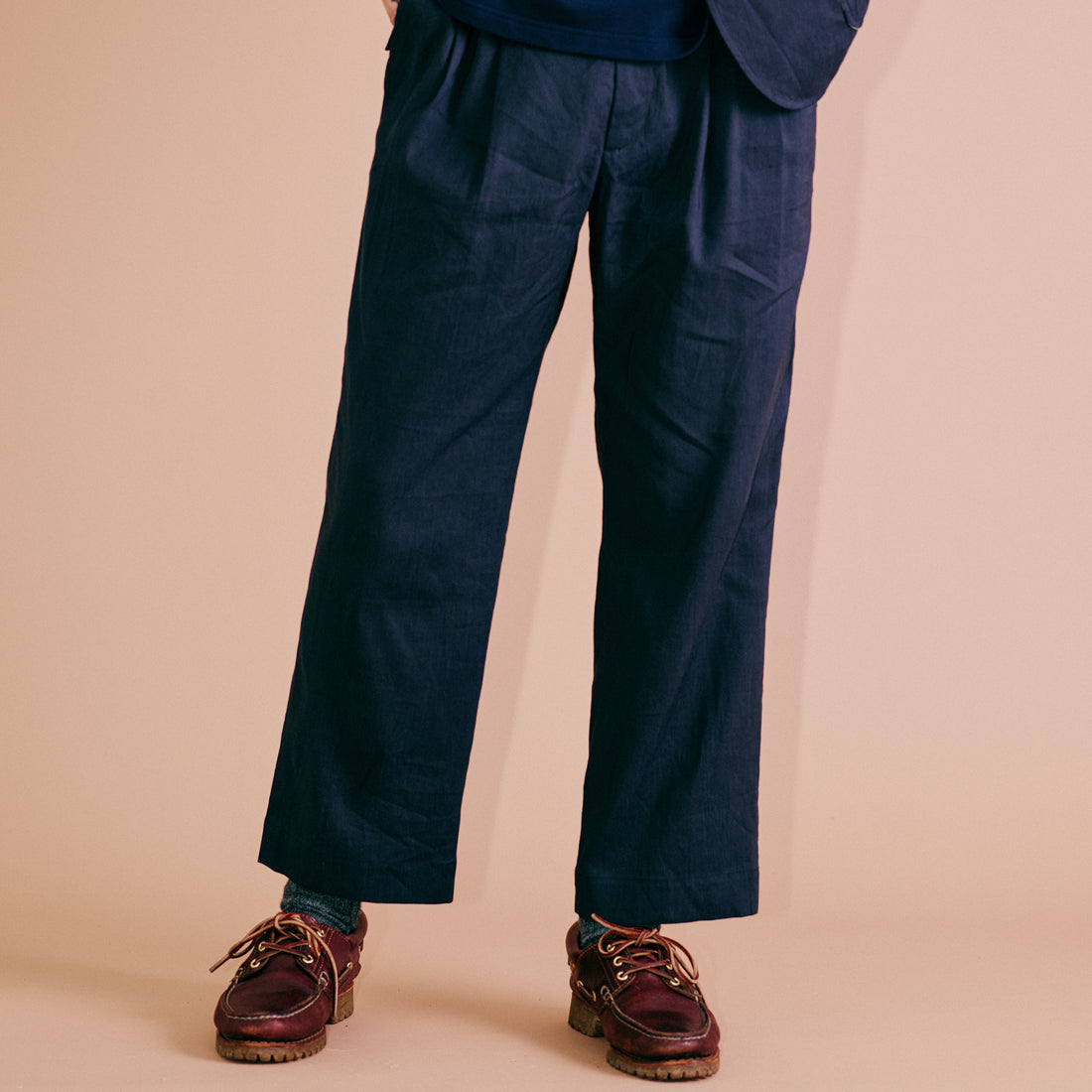 Tomcat Vacation Wide Trousers-Linen