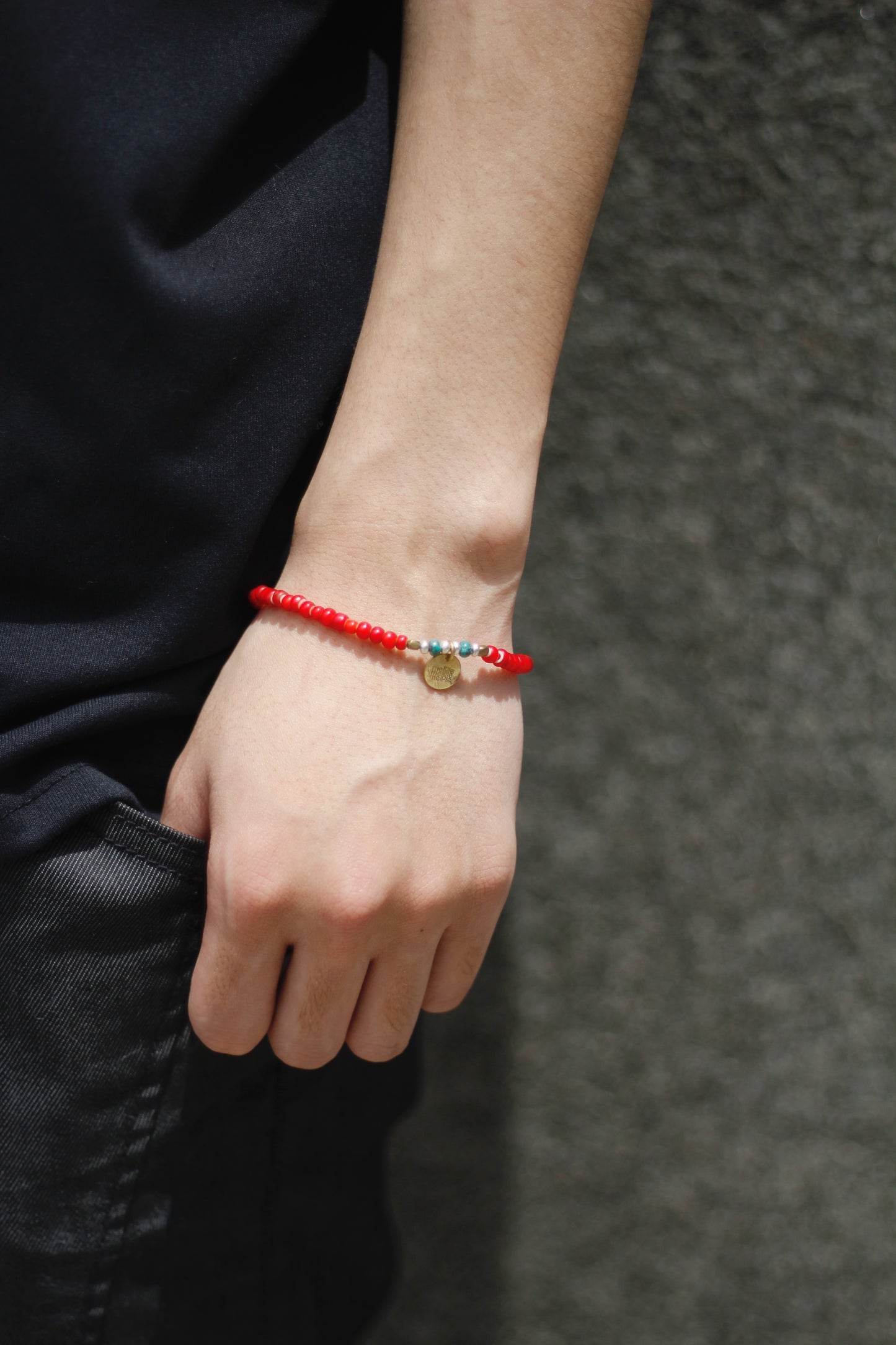 BEADS BRACELET/White Hearts