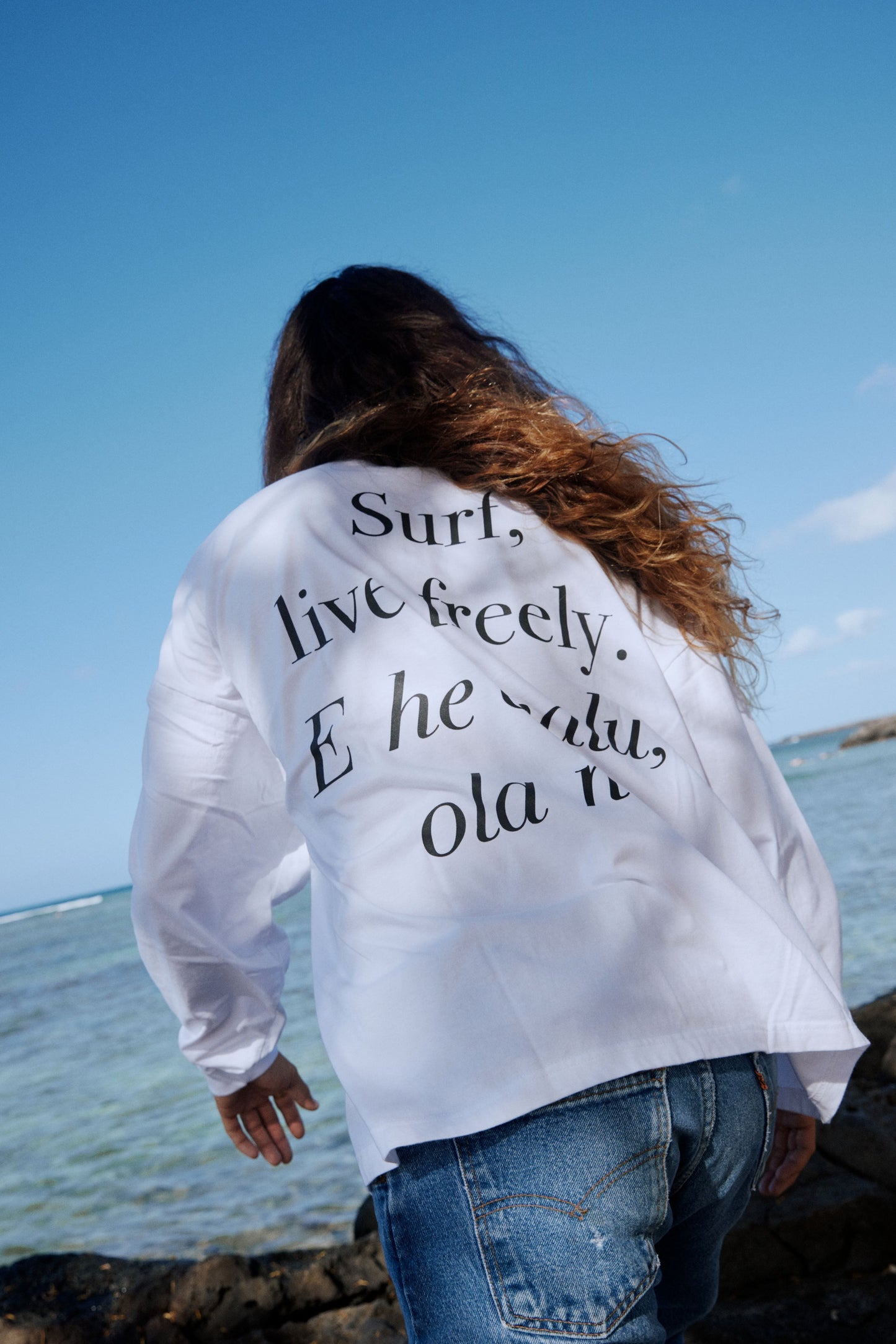 L/S Tee (Surf live freely)