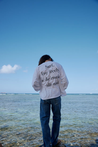 L/S Tee (Surf live freely)