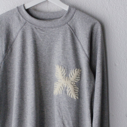 French Terry Crew neck (Laua'e Embroidery)