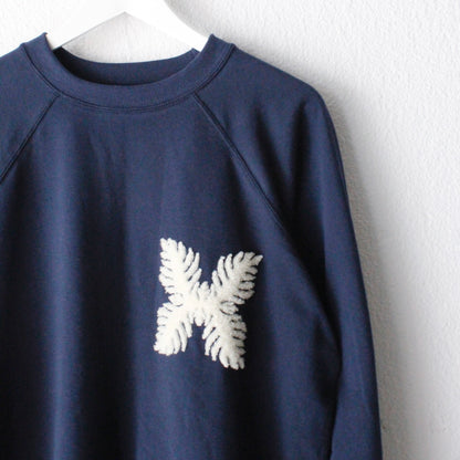 French Terry Crew neck (Laua'e Embroidery)