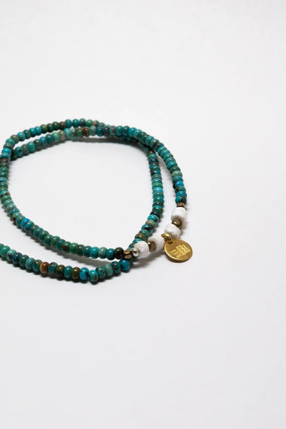 2Way BEADS BRACELET&ANKLET/Turquoise
