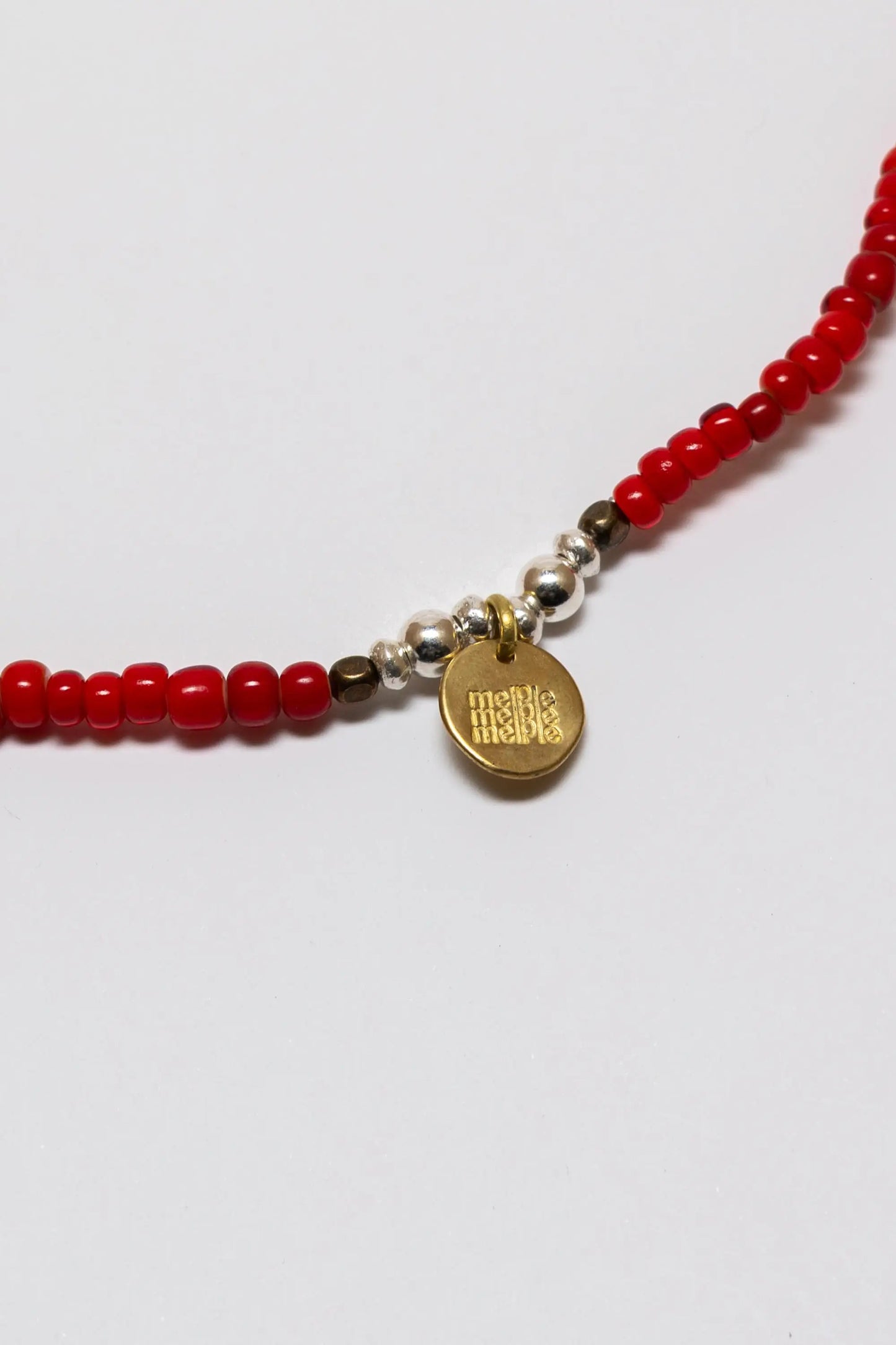 2Way BEADS BRACELET&ANKLET/White Hearts