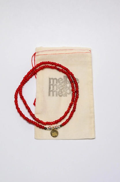 2Way BEADS BRACELET&ANKLET/White Hearts