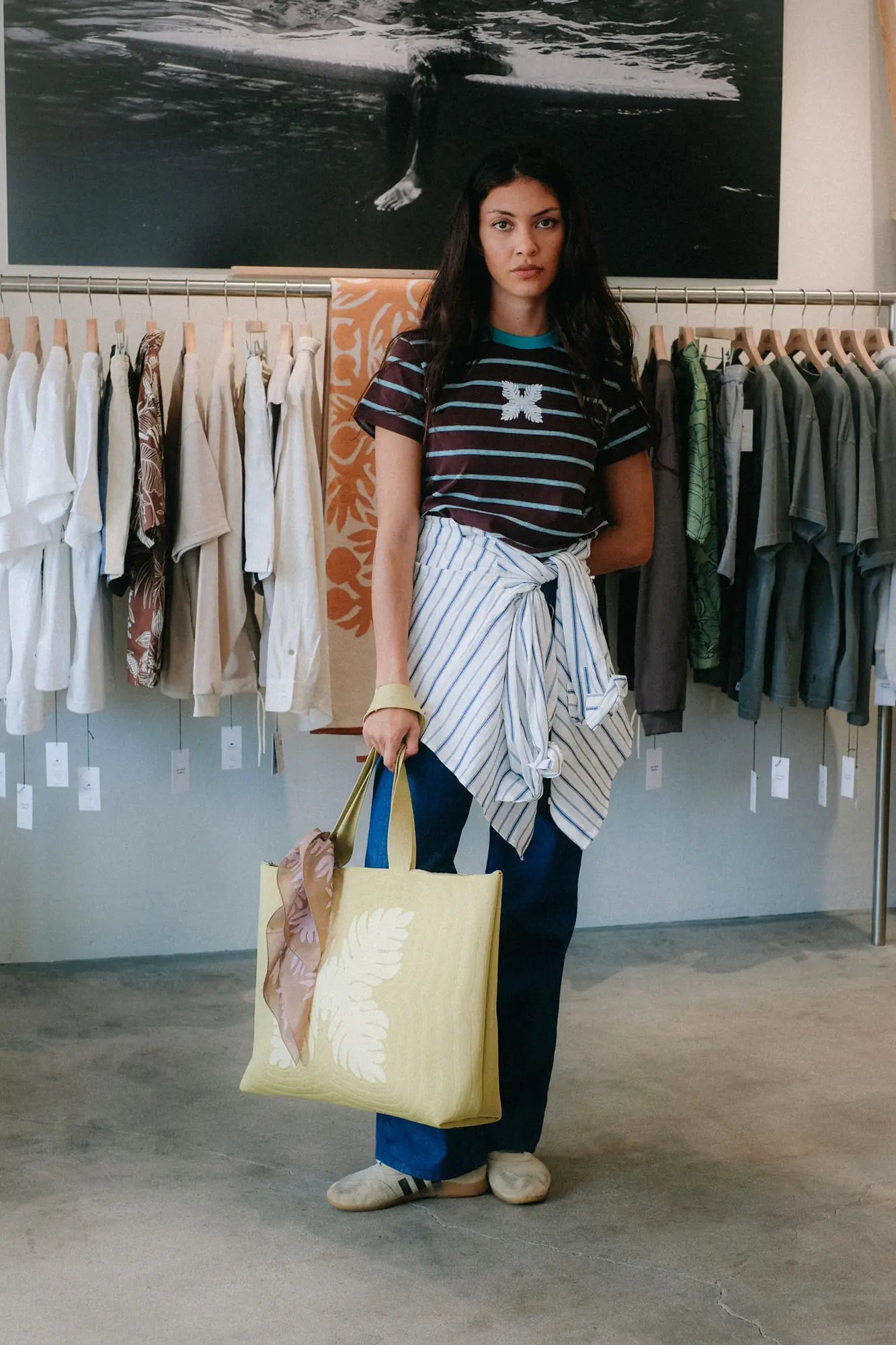 【Hawaii Limited】WOMEN'S T-SHIRT(Tomboy Stripe)
