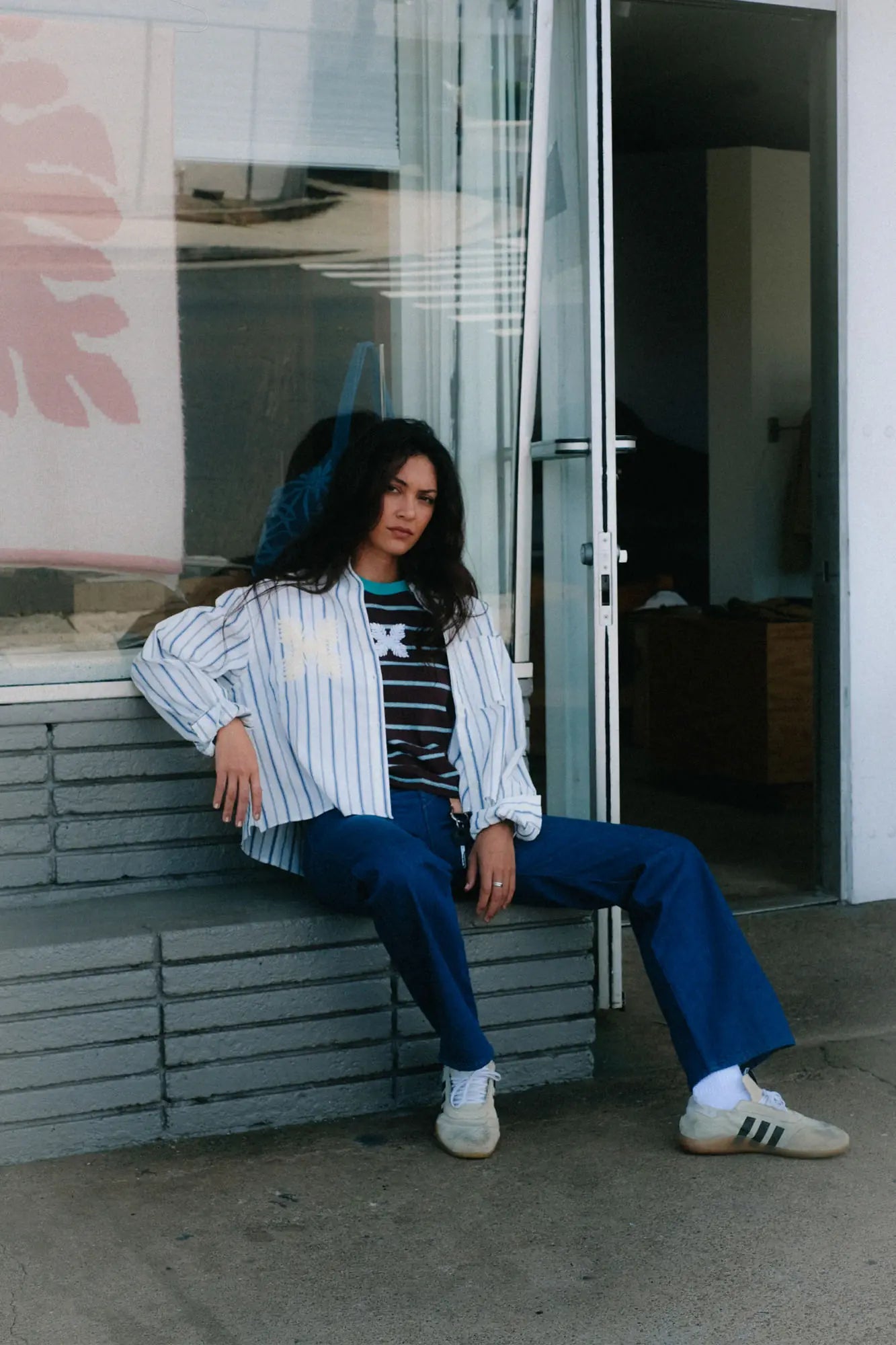 【Hawaii Limited】WOMEN'S T-SHIRT(Tomboy Stripe)