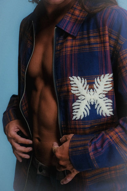 Check Zip Jacket