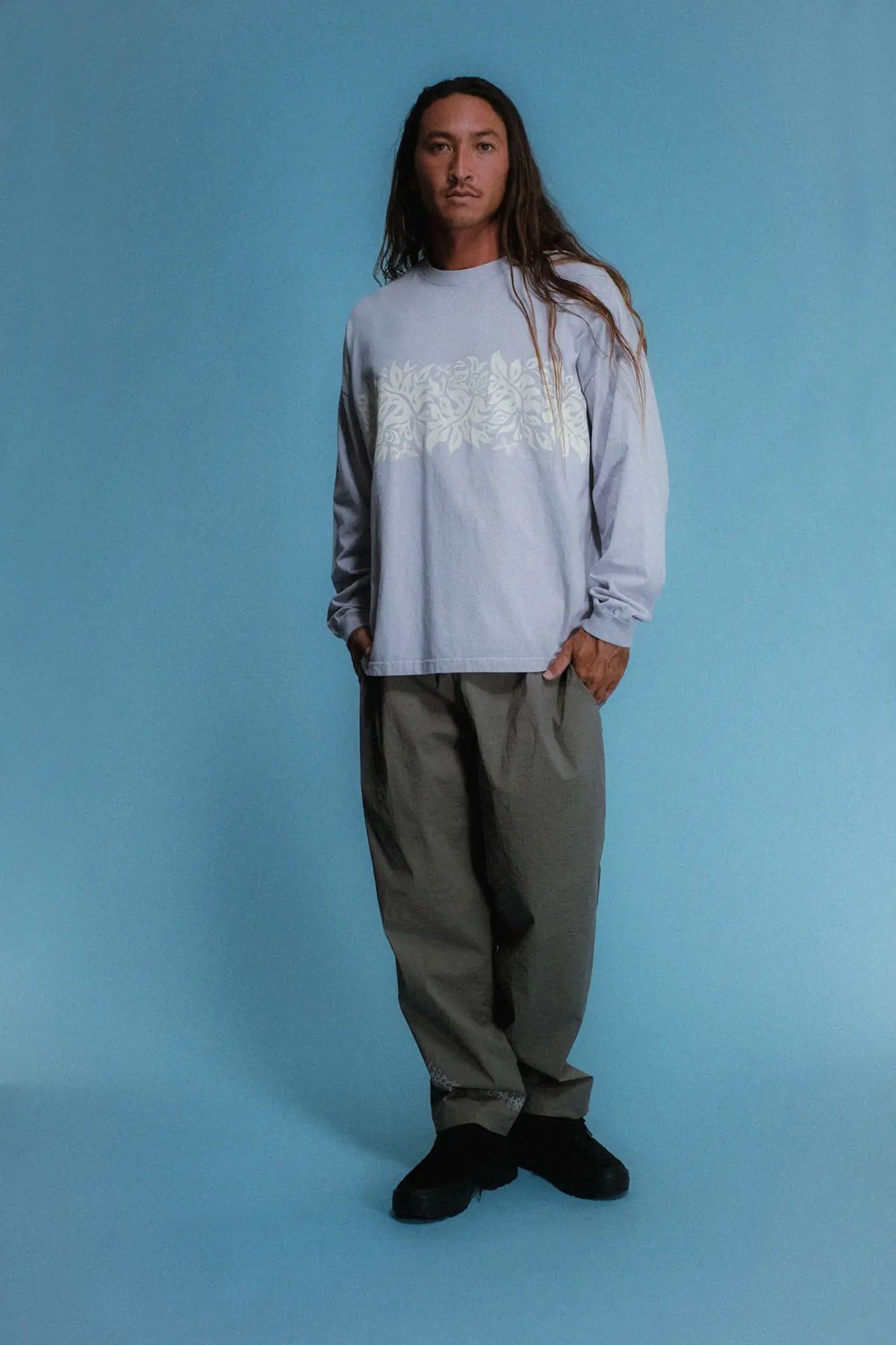 Pigment L/S Tee(Laua'e Border)