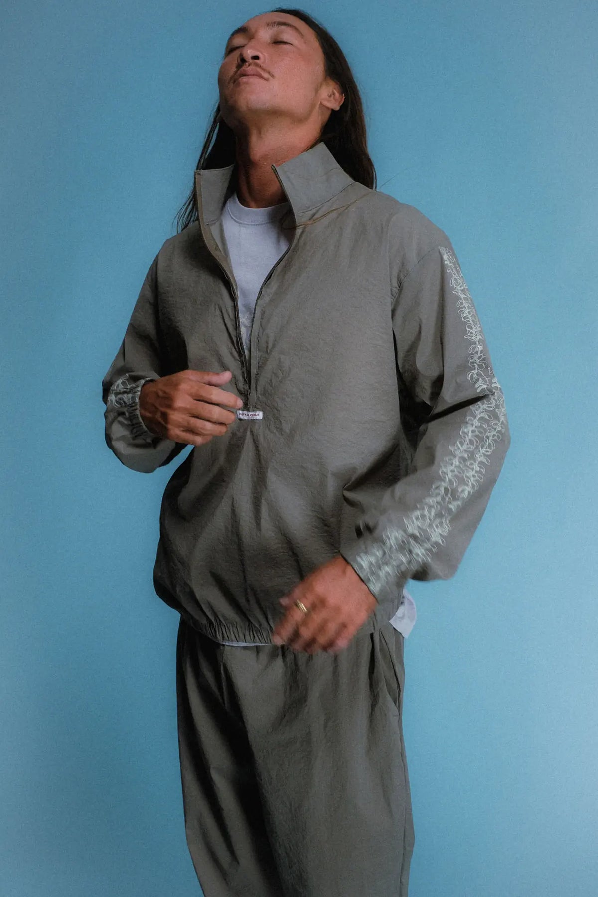 Pepa Nylon Half Zip Shirts