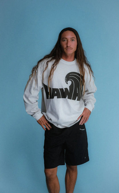 Pigment L/S Tee(HAWAII Wave)