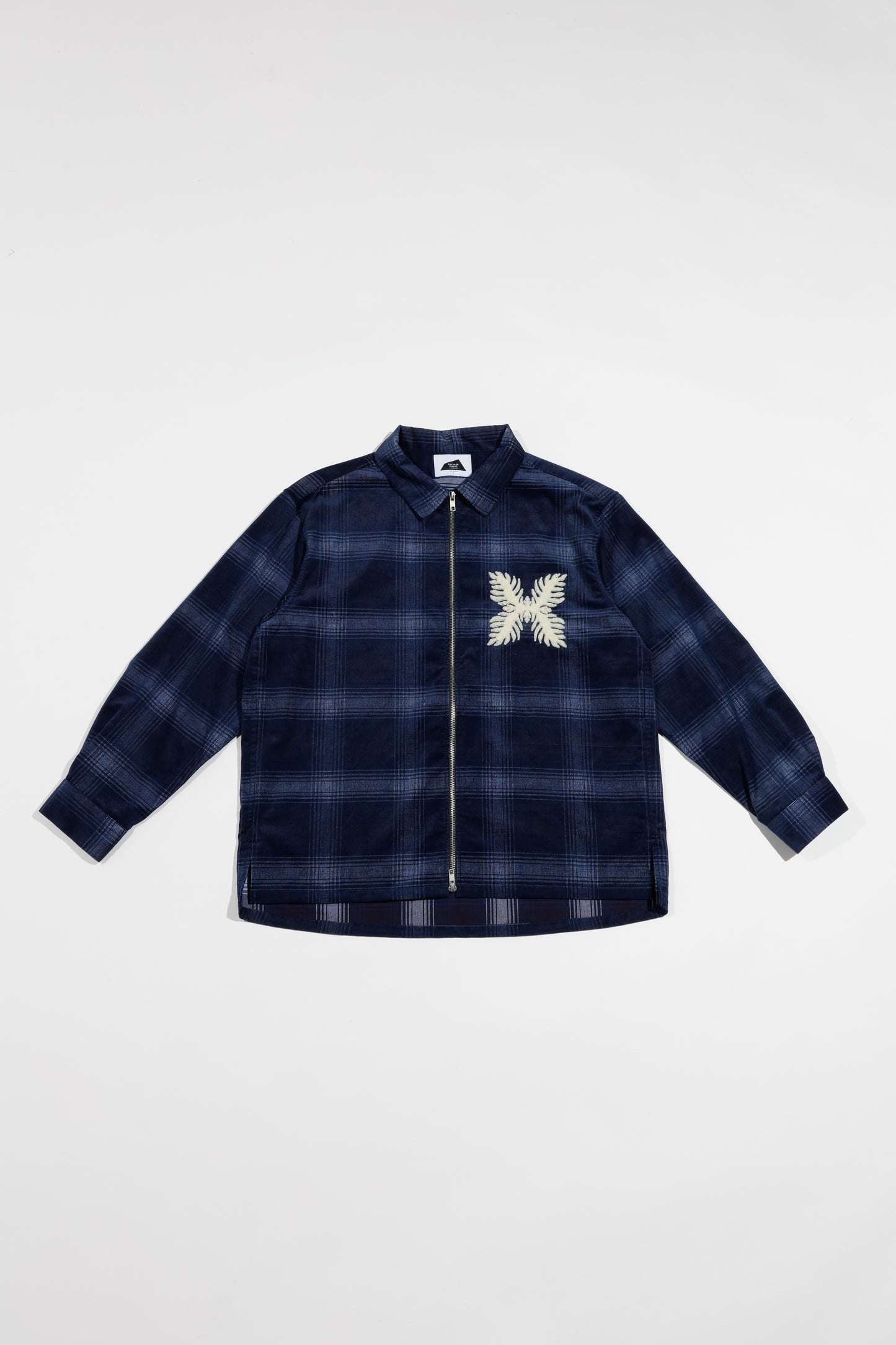 Indigo Corduroy Zip Jacket