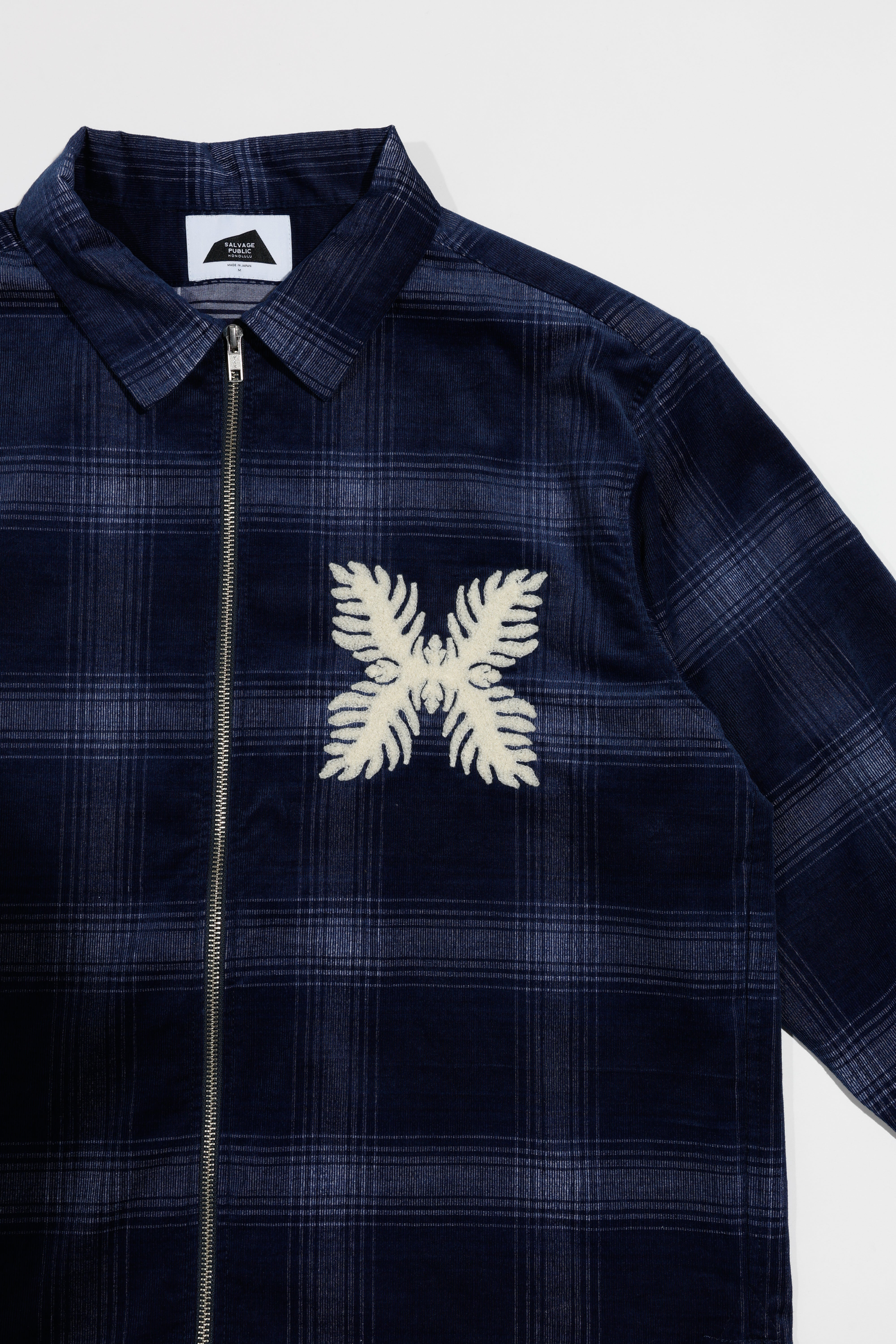 Indigo Corduroy Zip Jacket – SLOW TEMPO