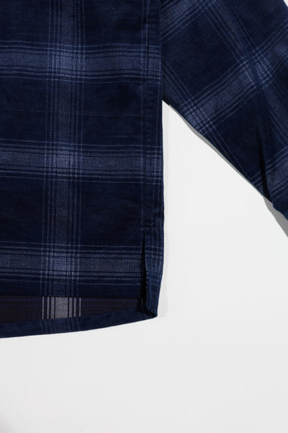 Indigo Corduroy Zip Jacket