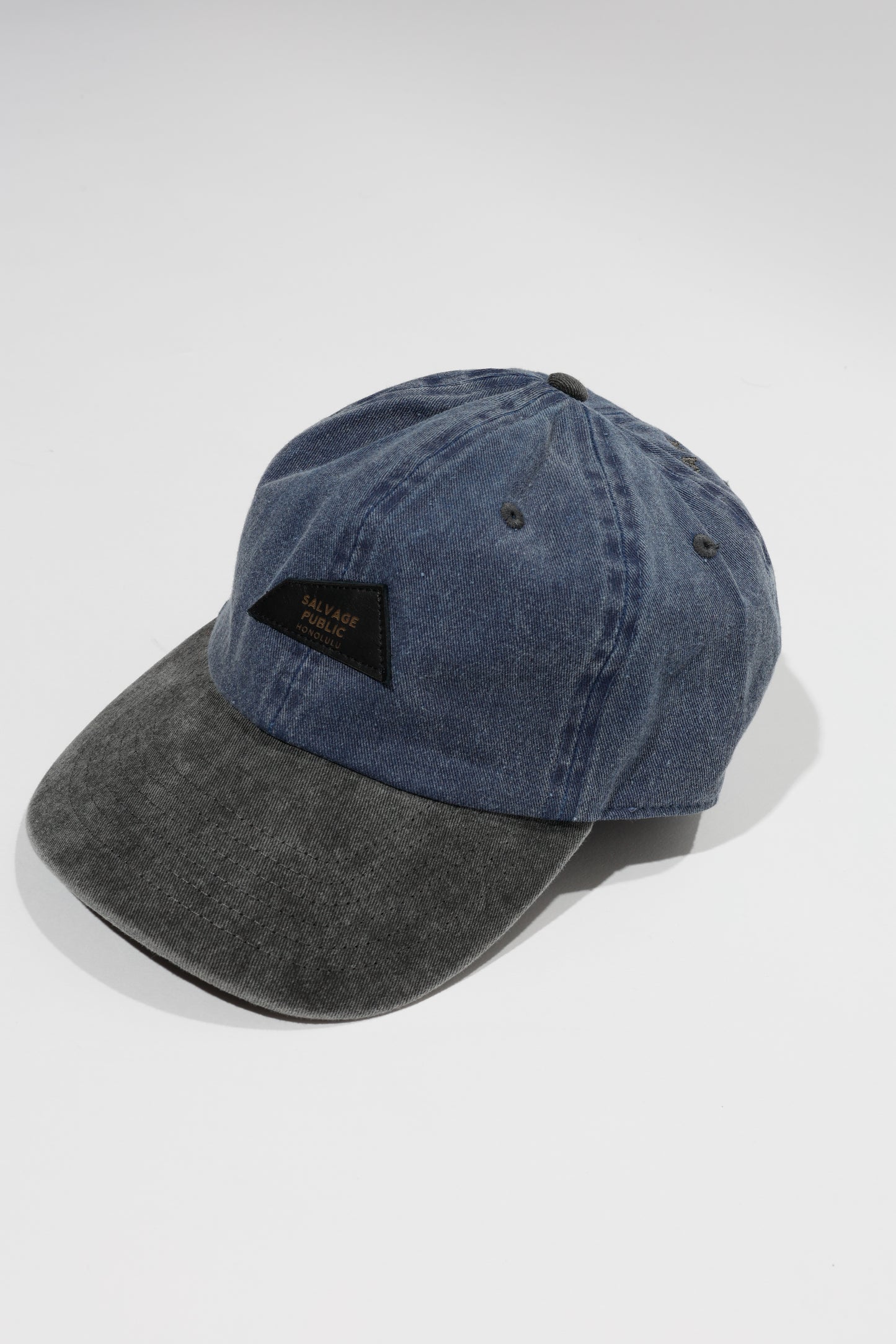 Baseball Two Tone Cap (DH Lether Patch/Back EMB)