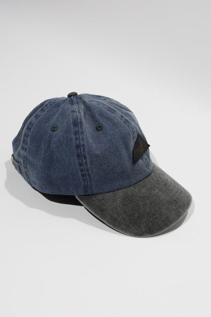 Baseball Two Tone Cap (DH Lether Patch/Back EMB)