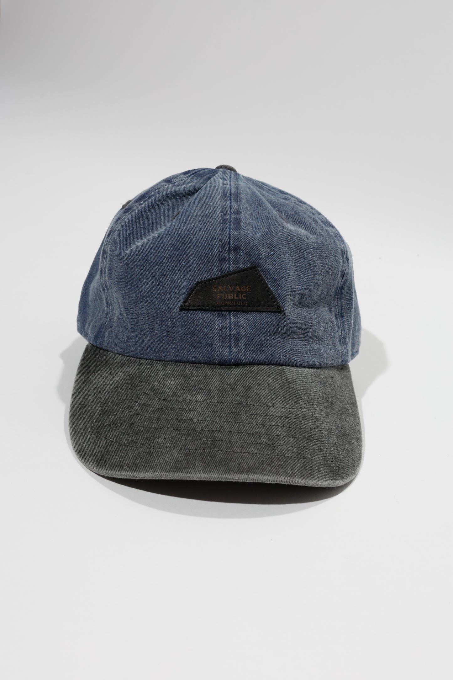 Baseball Two Tone Cap (DH Lether Patch/Back EMB)