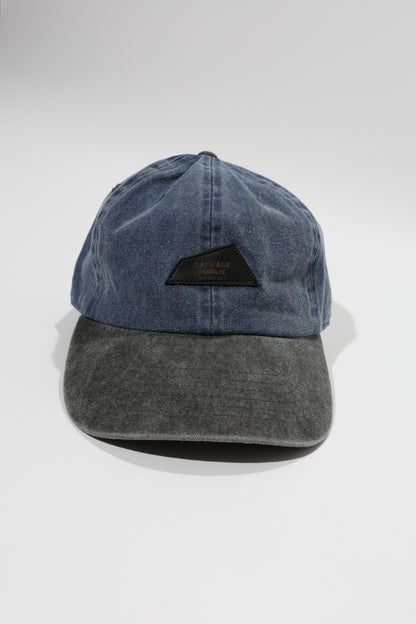 Baseball Two Tone Cap (DH Lether Patch/Back EMB)