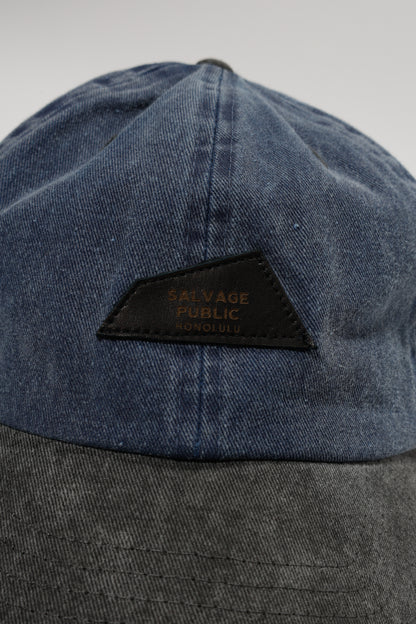 Baseball Two Tone Cap (DH Lether Patch/Back EMB)