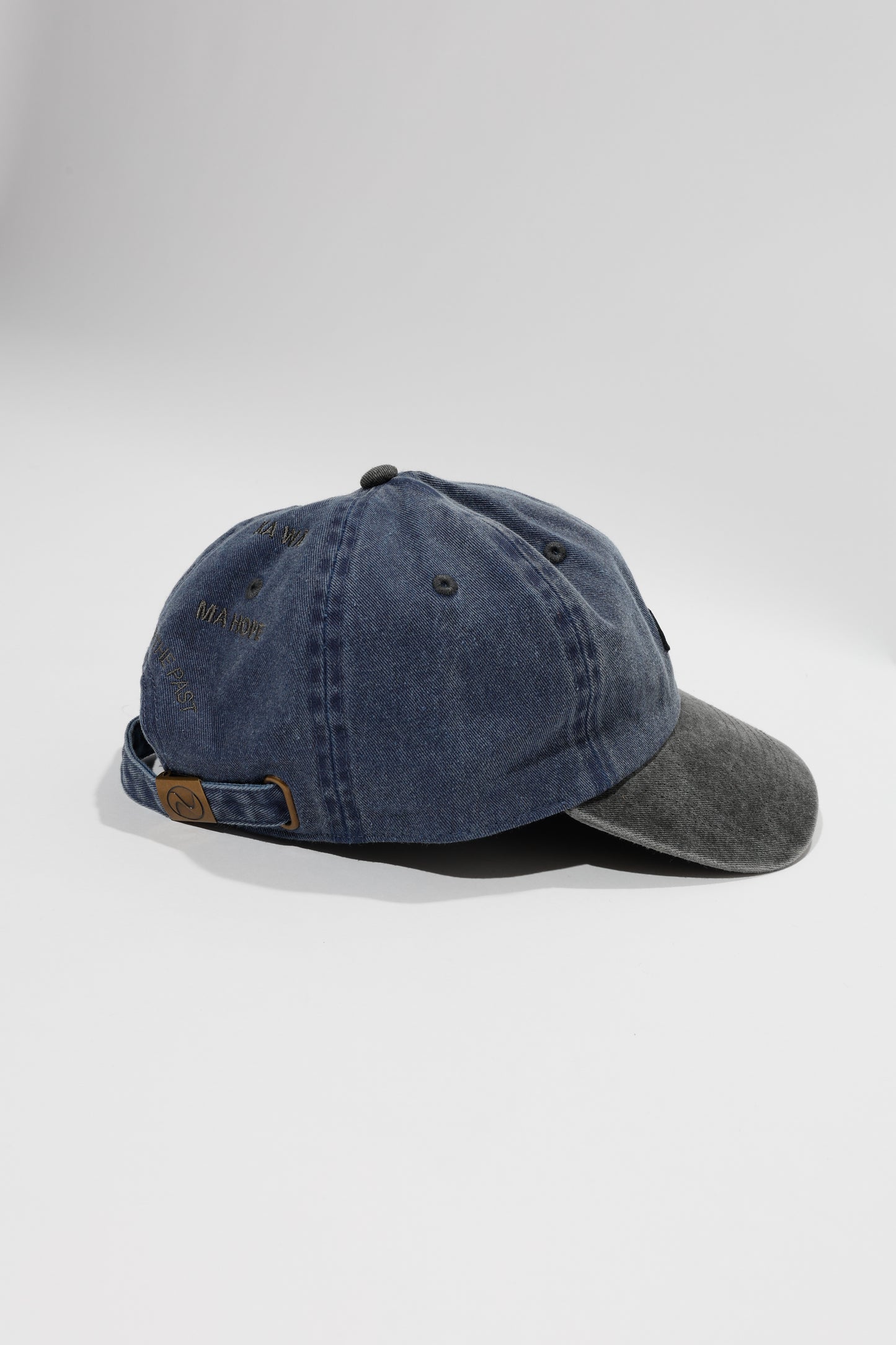 Baseball Two Tone Cap (DH Lether Patch/Back EMB)