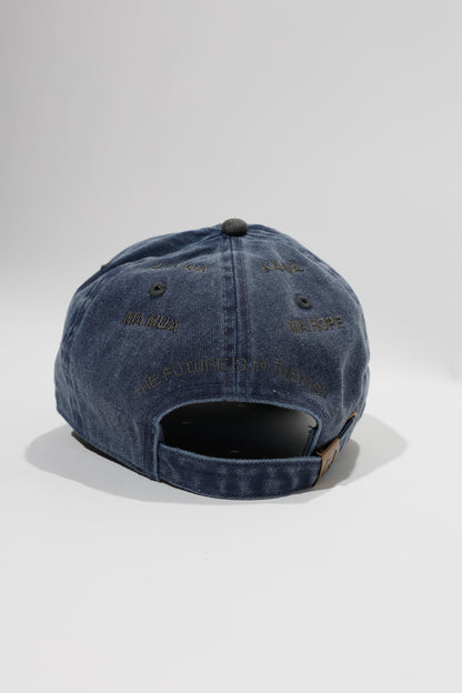 Baseball Two Tone Cap (DH Lether Patch/Back EMB)