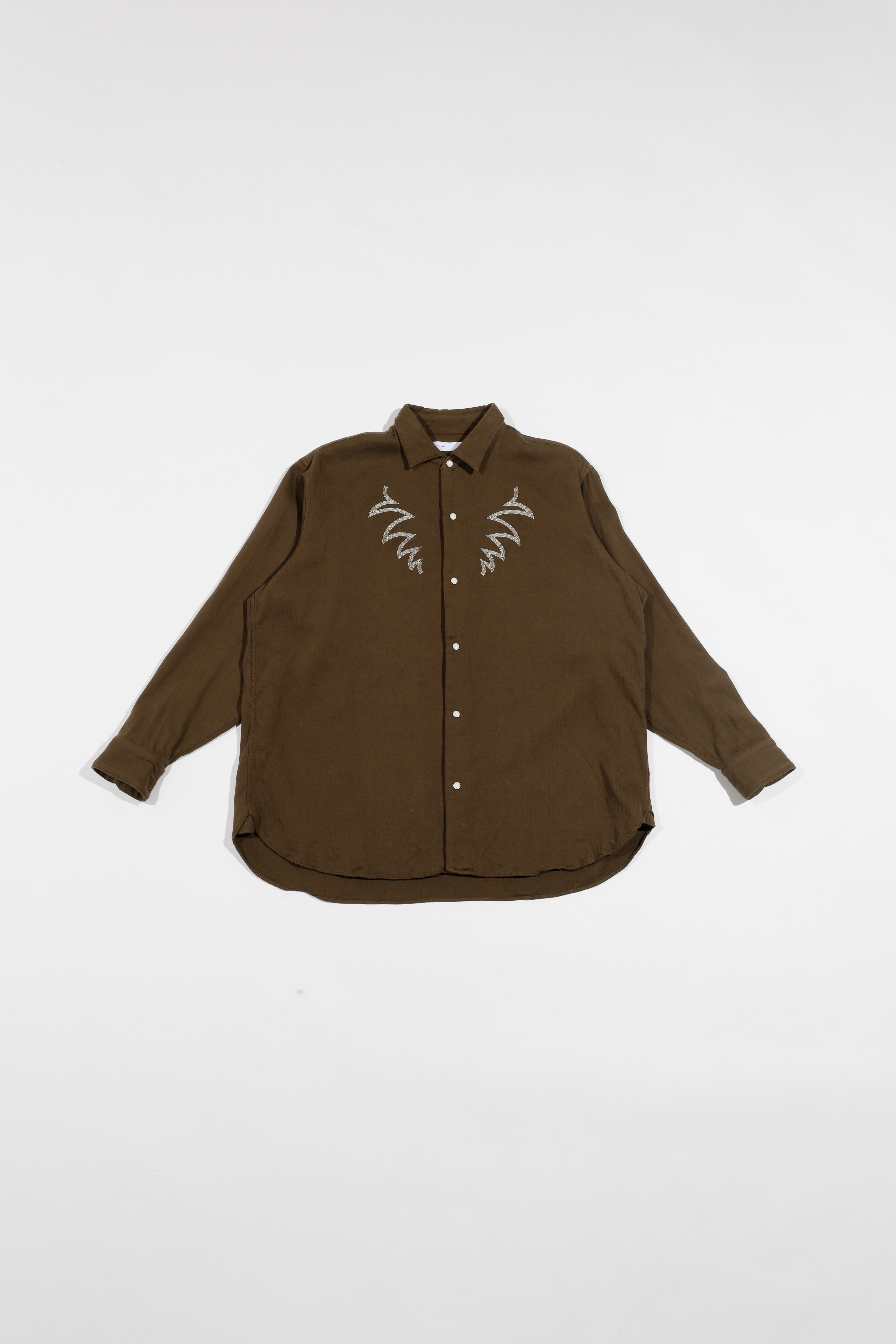 Sebastian Western Shirts(Herringbone） – SLOW TEMPO