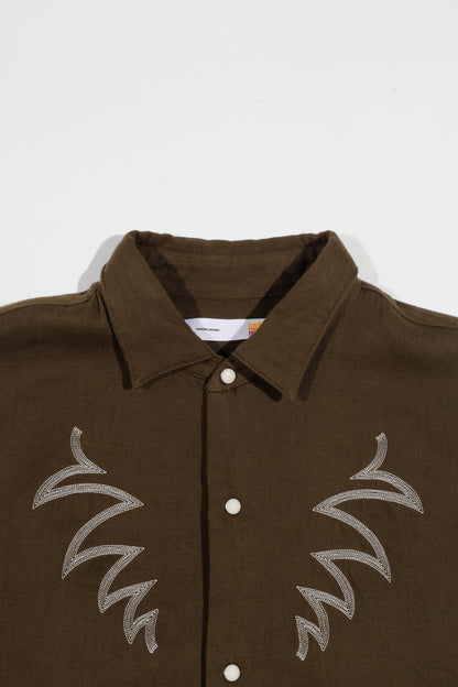Sebastian Western Shirts(Herringbone）