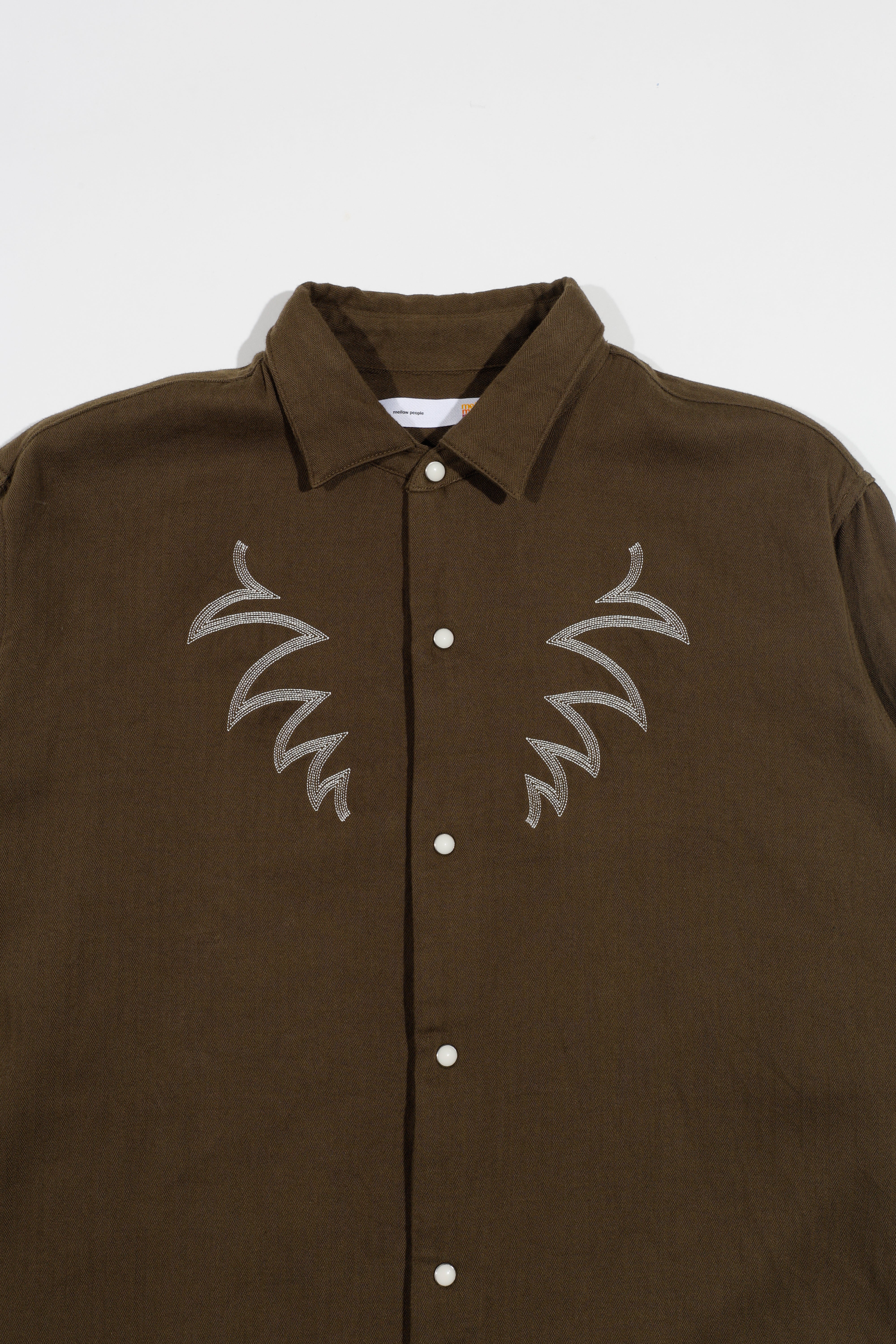 Sebastian Western Shirts(Herringbone） – SLOW TEMPO