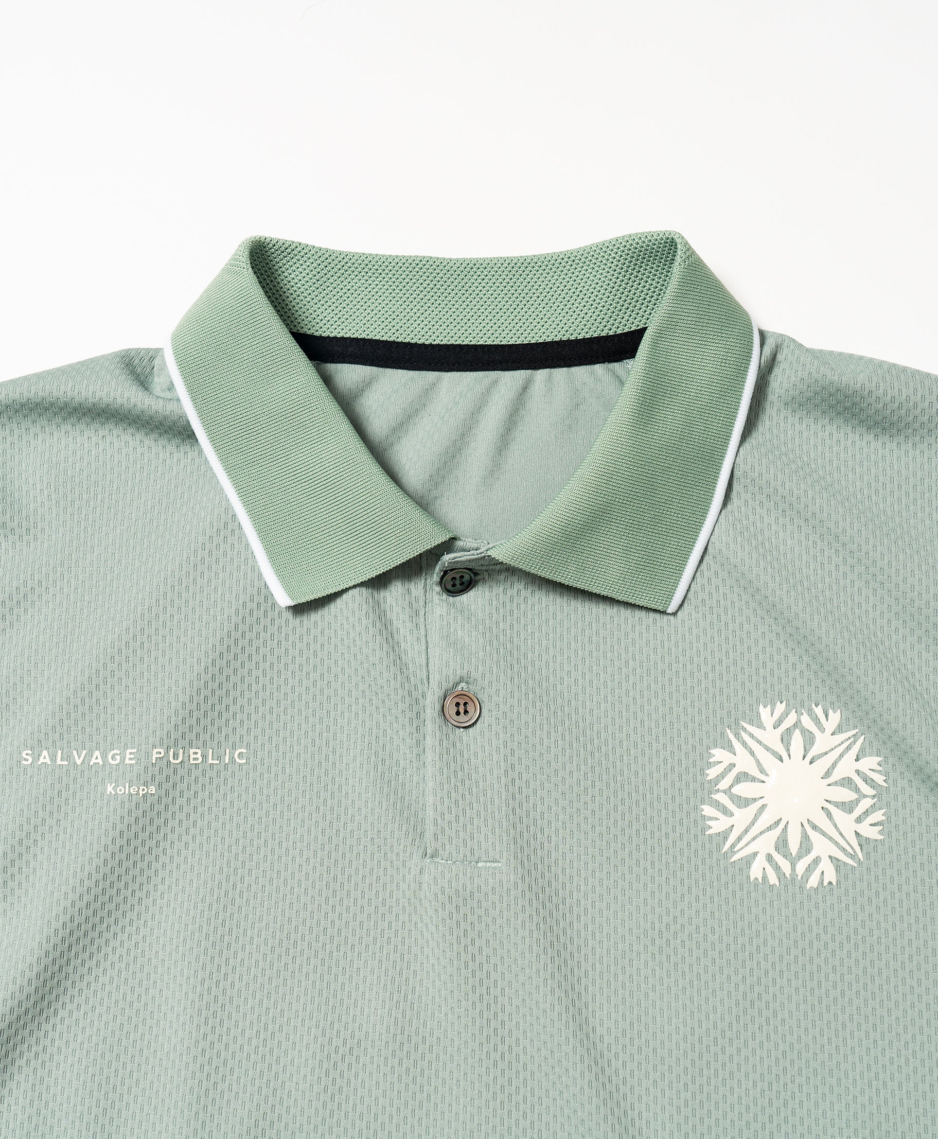 Hunakai Mesh Polo S/S（NeverUp） – SLOW TEMPO