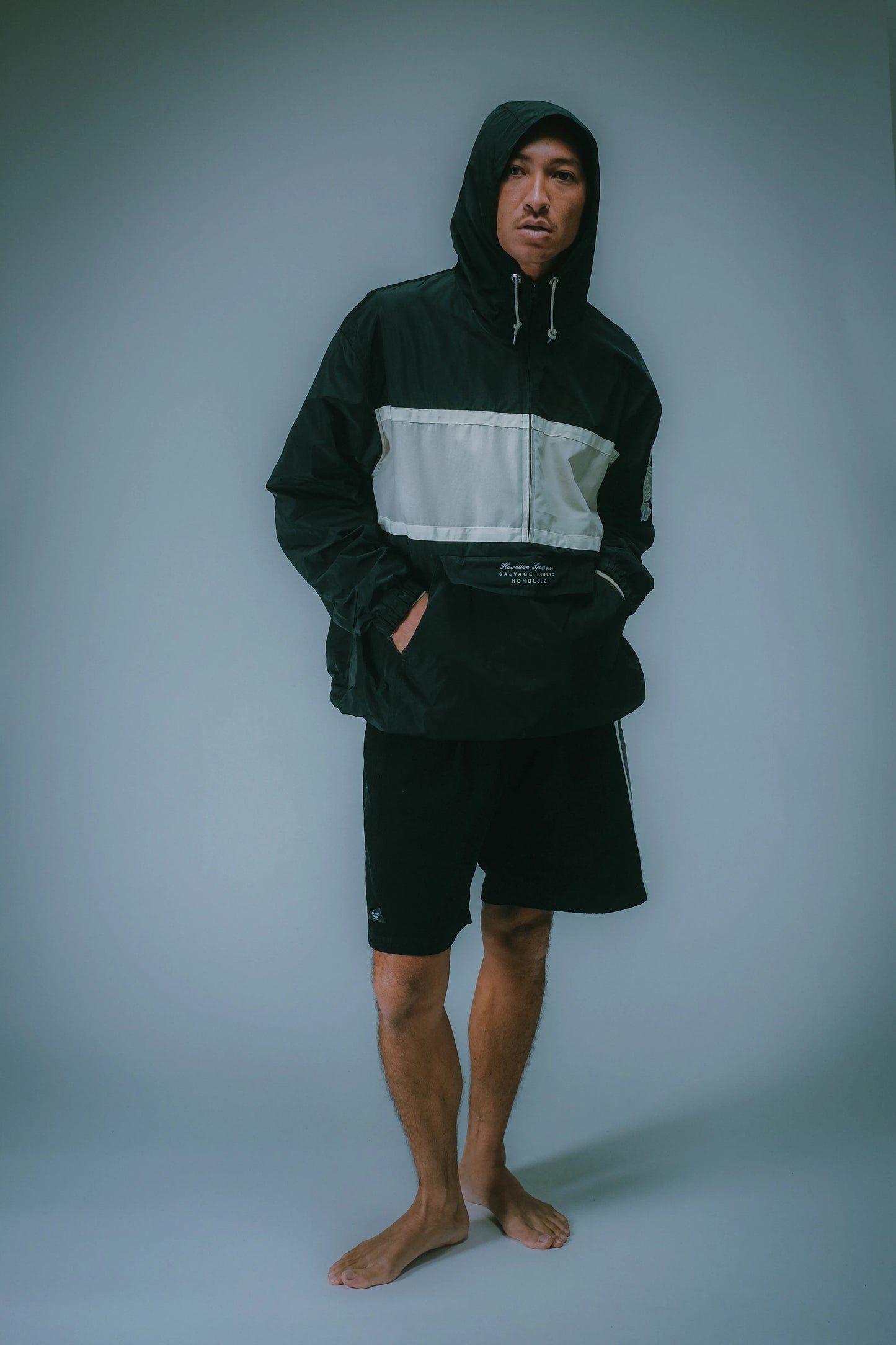 Stripe Anorak Jacket