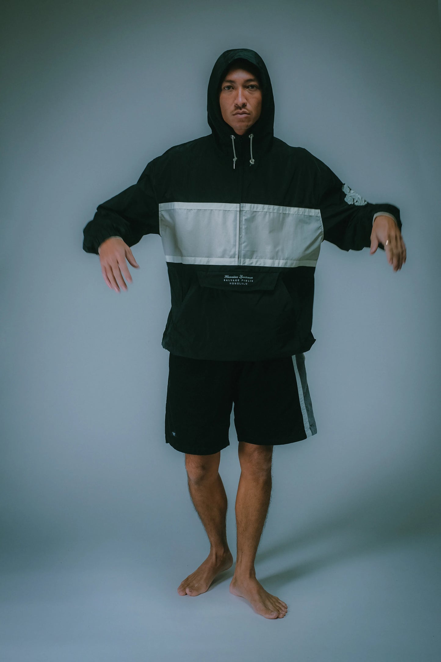 Stripe Anorak Jacket