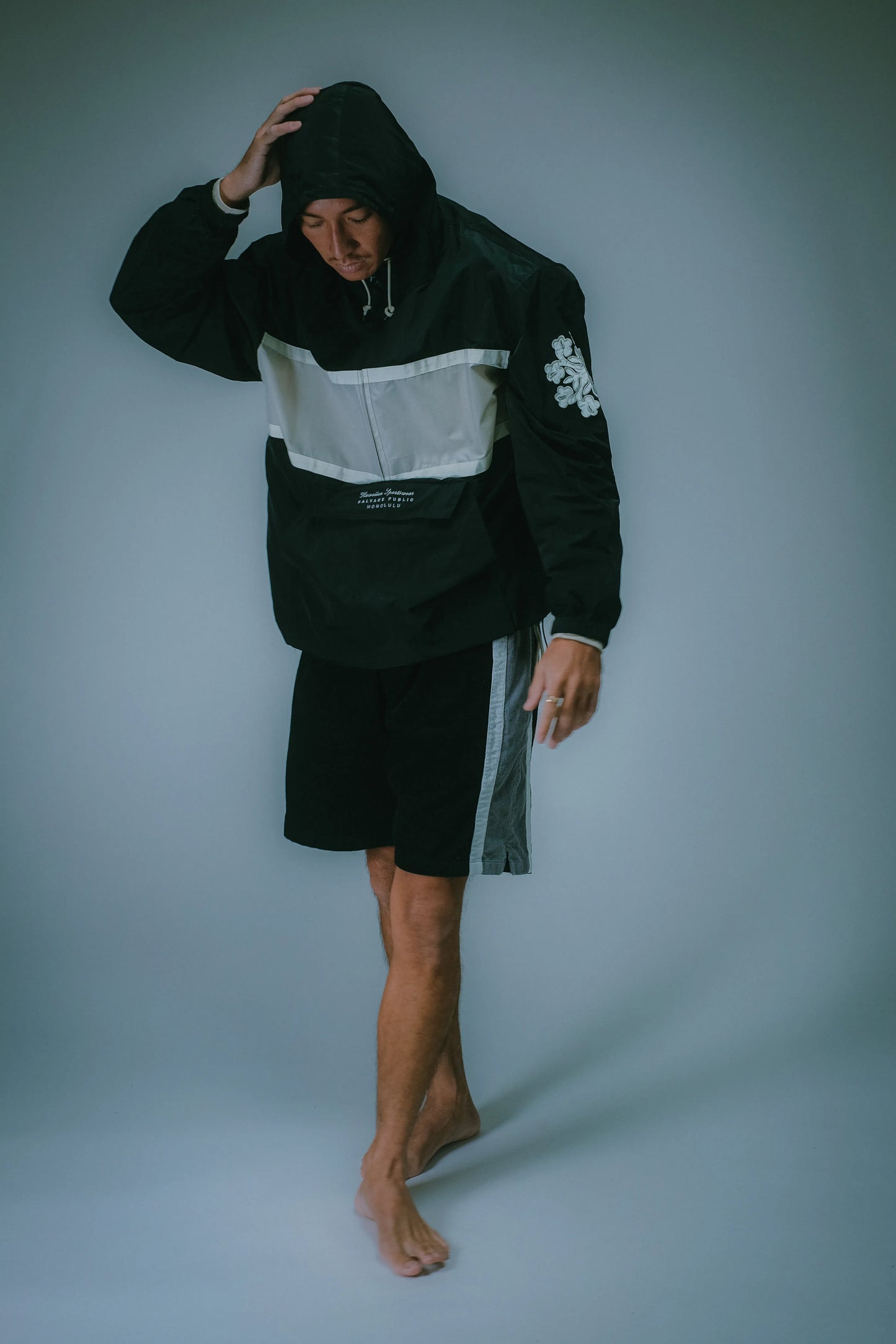 Stripe Anorak Jacket