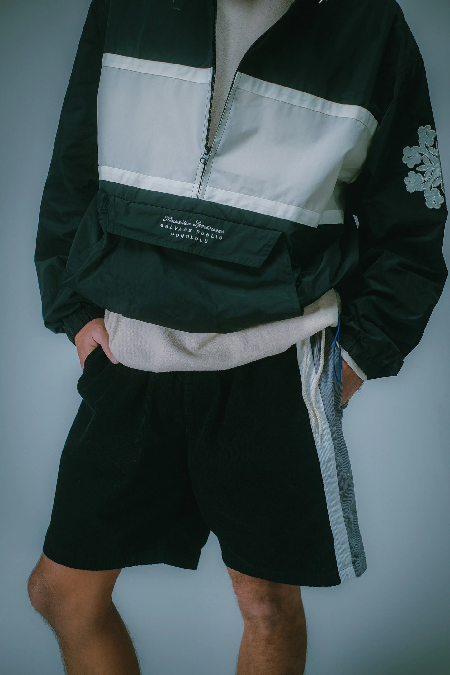 Stripe Anorak Jacket