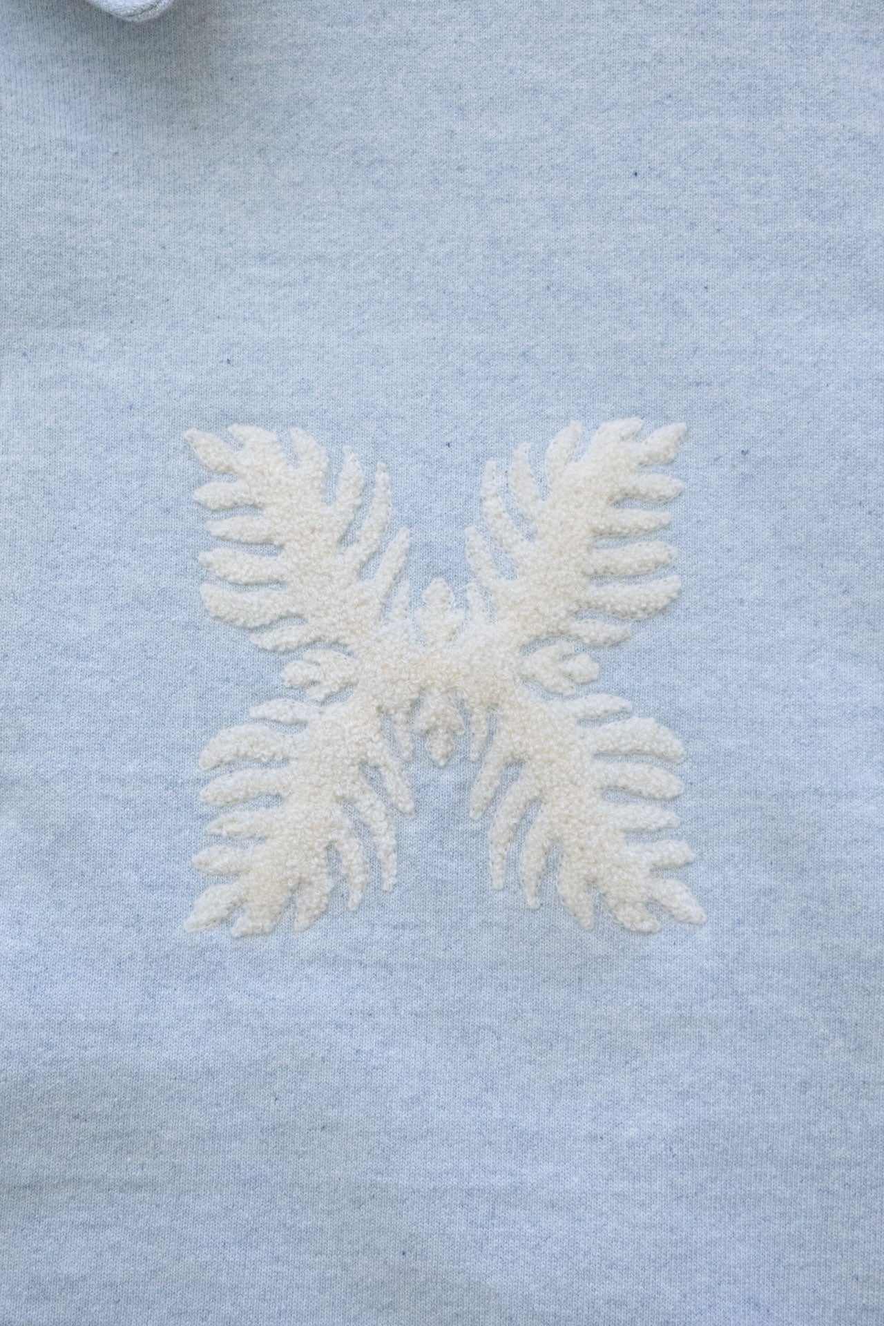 E Denim French Terry Coach Jacket