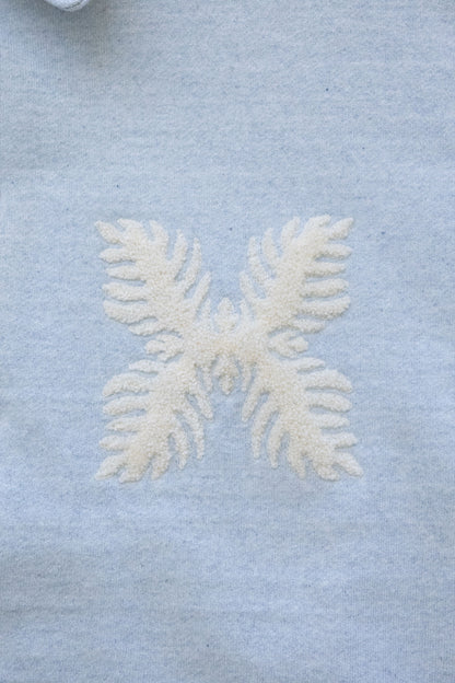 E Denim French Terry Coach Jacket