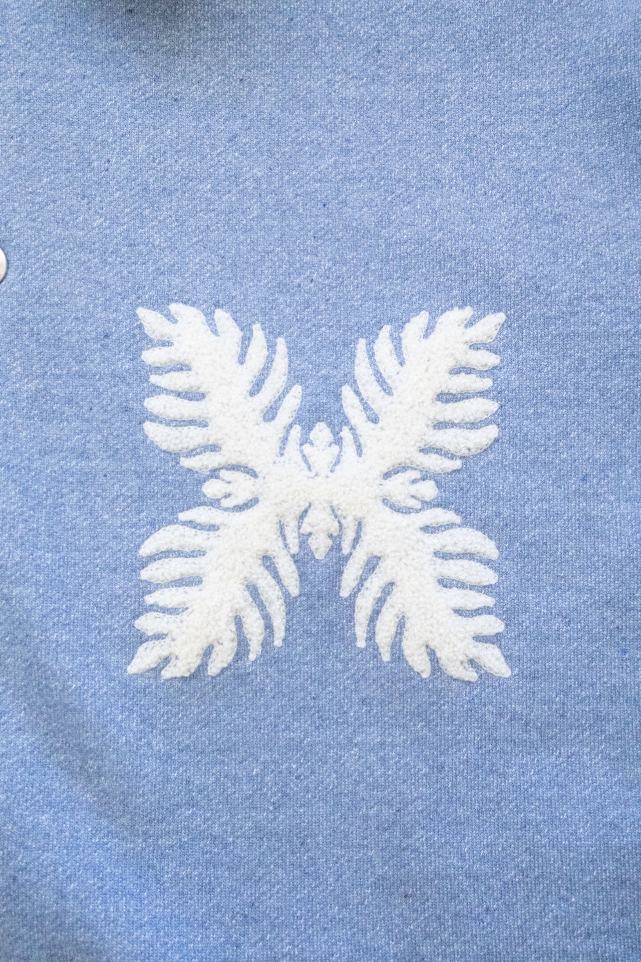 E Denim French Terry Coach Jacket