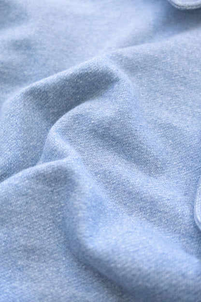 E Denim French Terry Coach Jacket