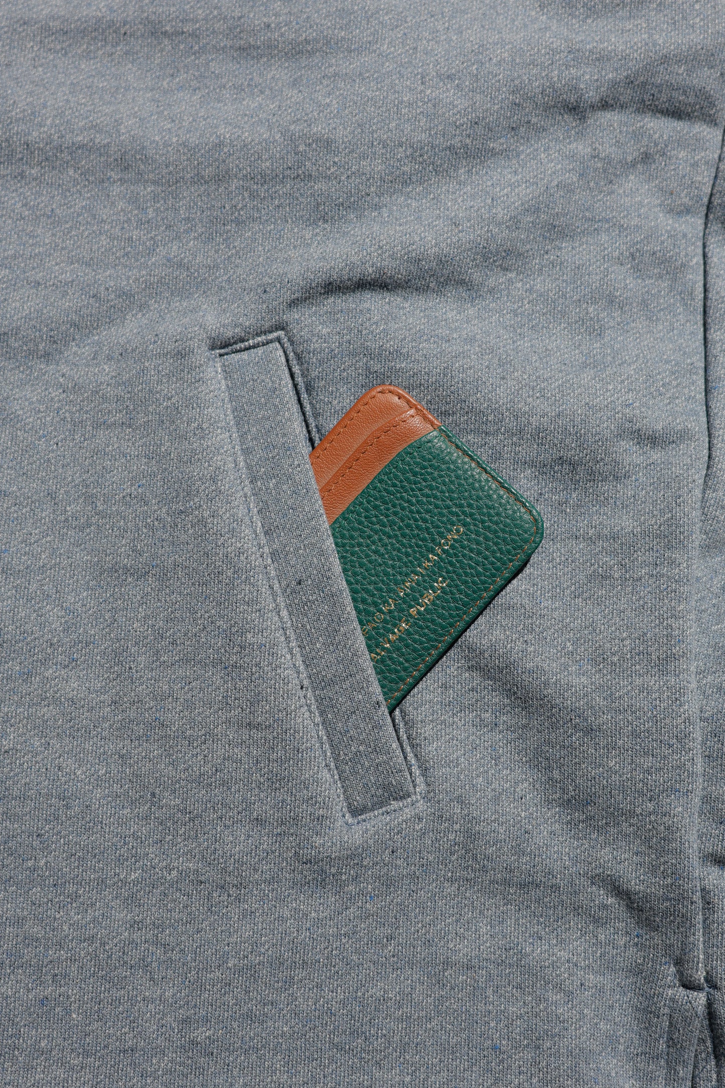 E Denim French Terry Coach Jacket