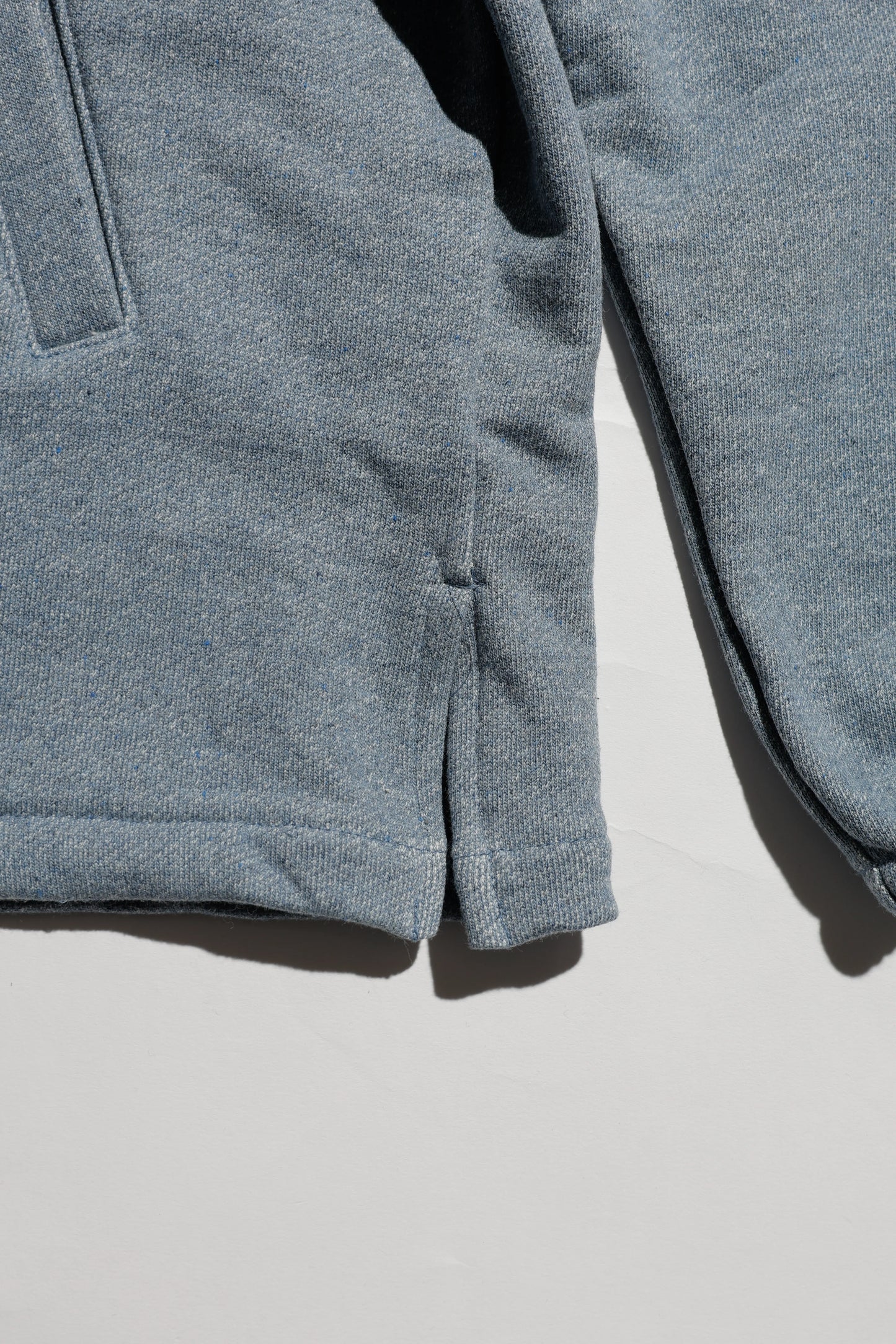 E Denim French Terry Coach Jacket