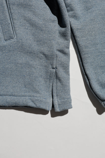 E Denim French Terry Coach Jacket