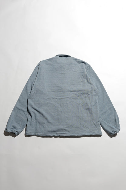 E Denim French Terry Coach Jacket