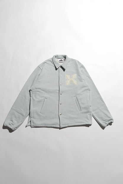 E Denim French Terry Coach Jacket