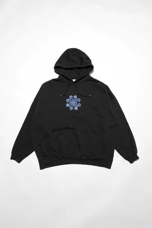 Washed P/O Hoodie(Hibiscus Applique)