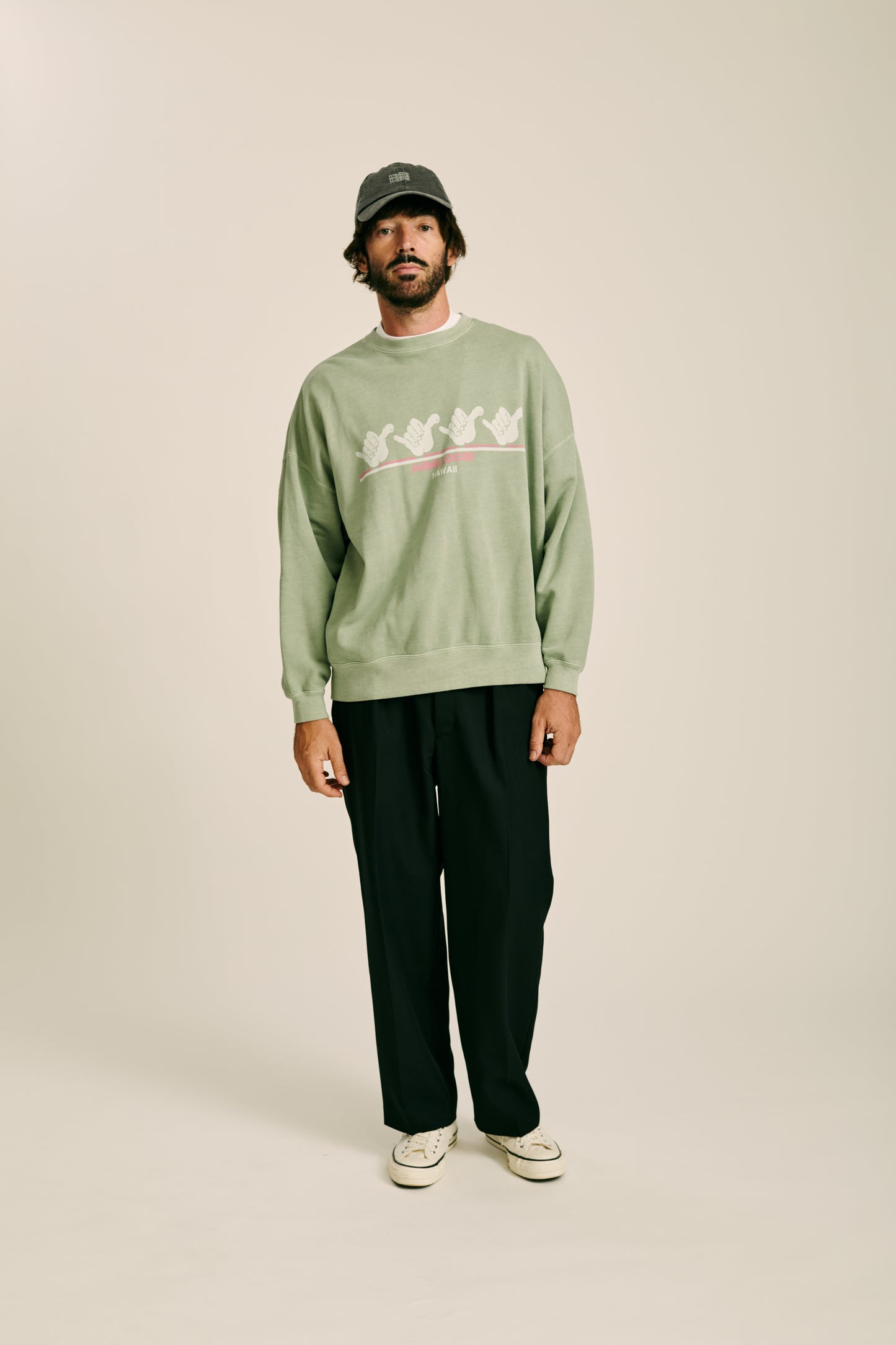 Pasadena Crewneck Sweat（Hang Loose）