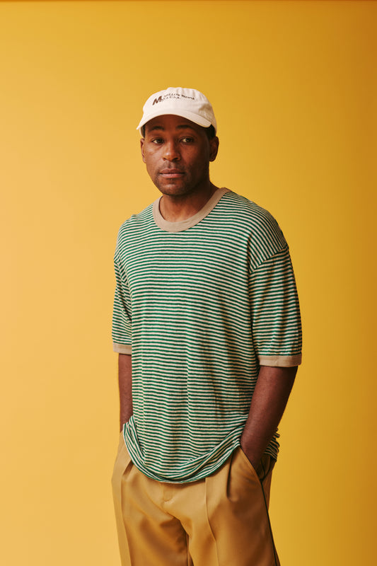 Seaview Linen Ringer S/S