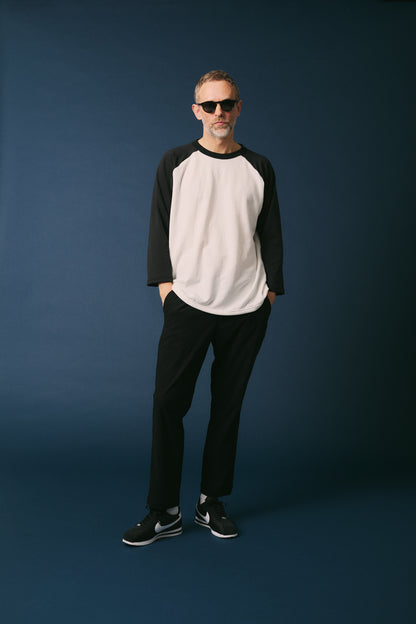 Grid Baseball 4/5 Sleeve