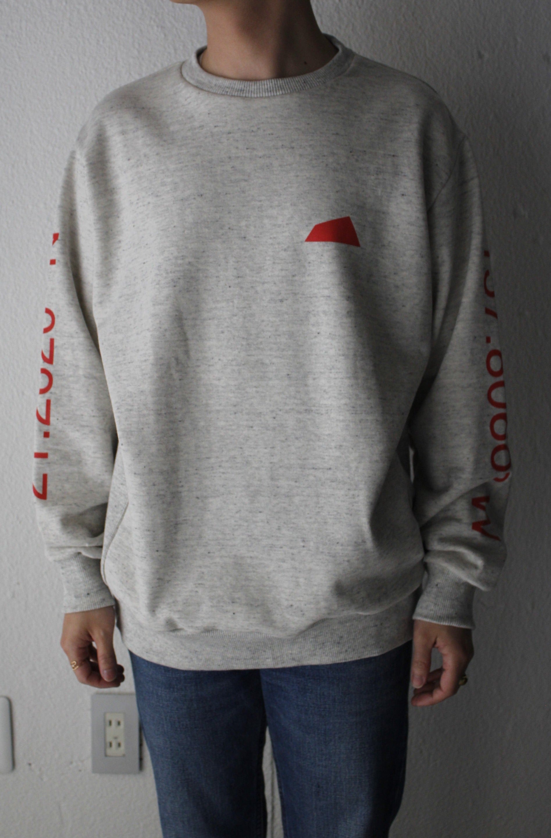 French Terry Crew neck(Lat＆Long)